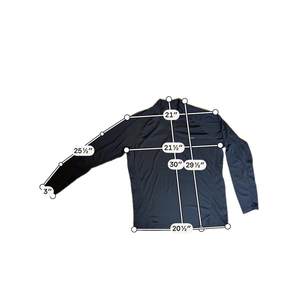 Patagonia Mens Capilene Performance‎ Baselayer Black Quarter Zip Pullover Large